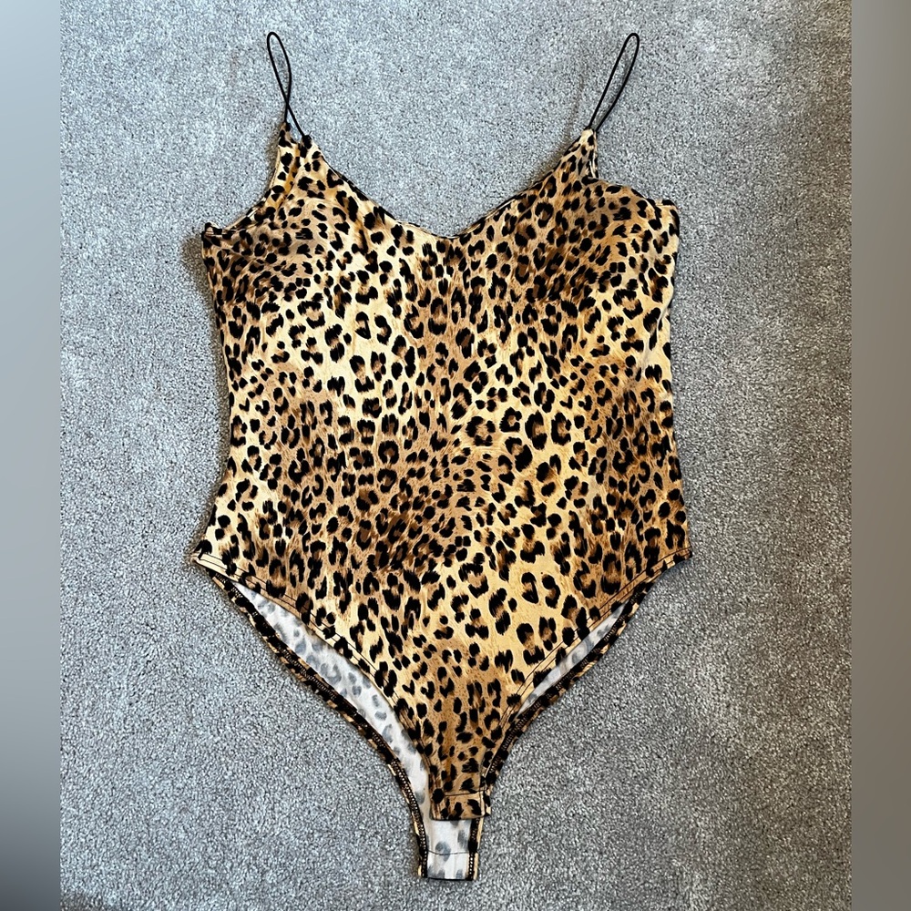 Size medium cheetah print body suit